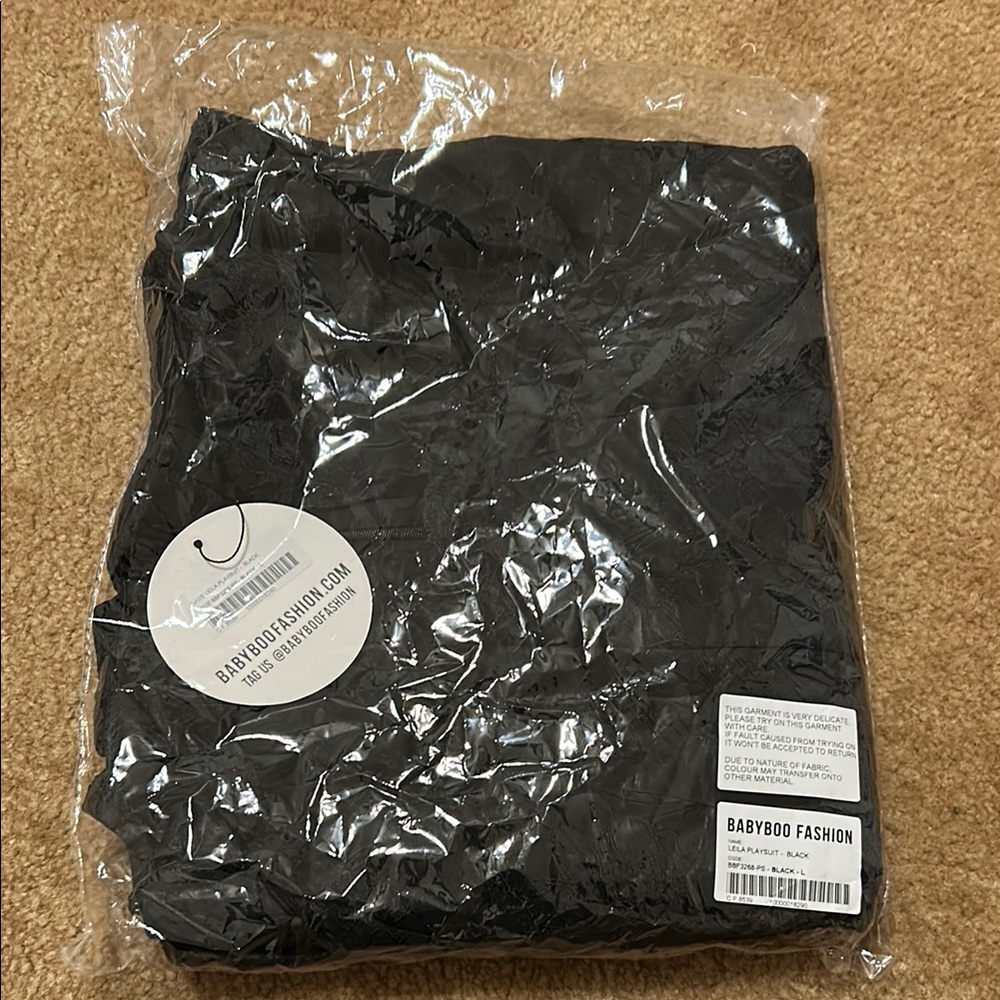 LEILA PLAYSUIT - BLACK